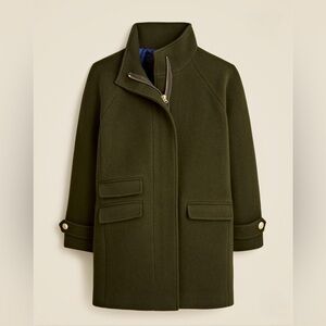 NWT J. Crew Tall Toscana coat in Italian stadium-cloth wool blend, 6T